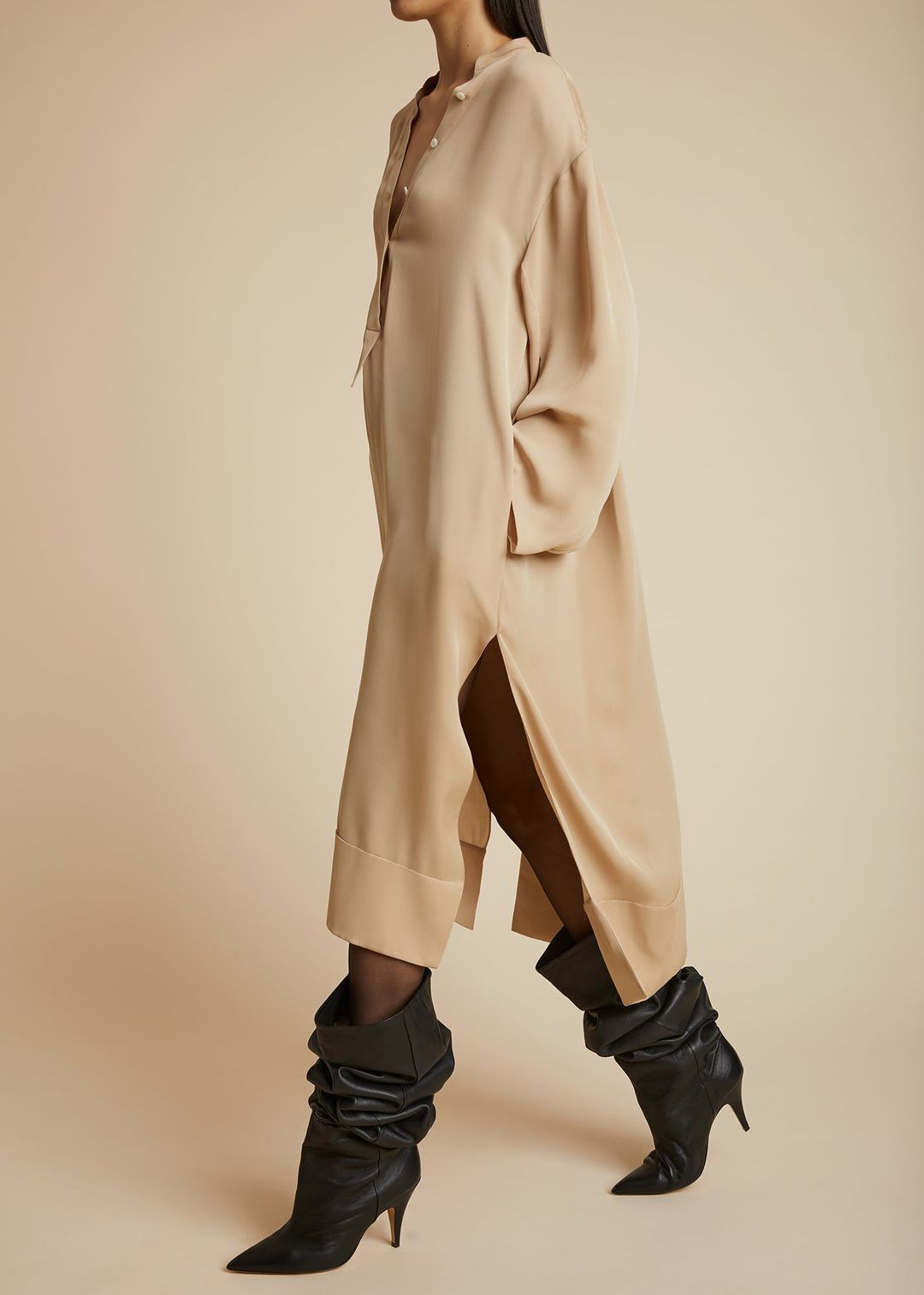 The Brom Dress in Beige #4
