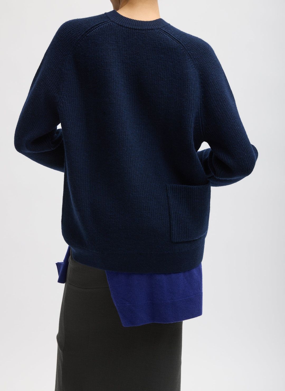 Cardigan Stitch V-Neck Easy Pullover #4