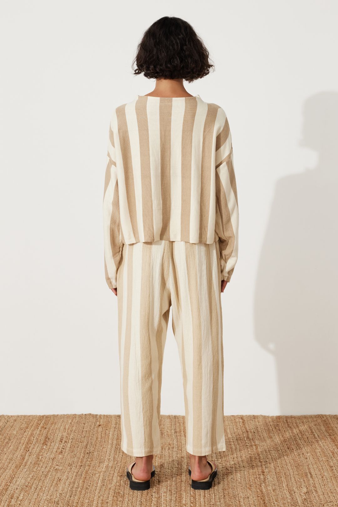Natural Stripe Organic Cotton Pant #6