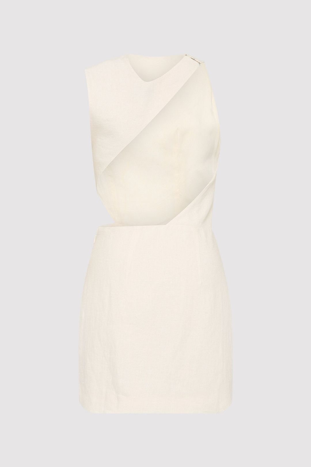 Deconstructed Mini Dress - Ivory