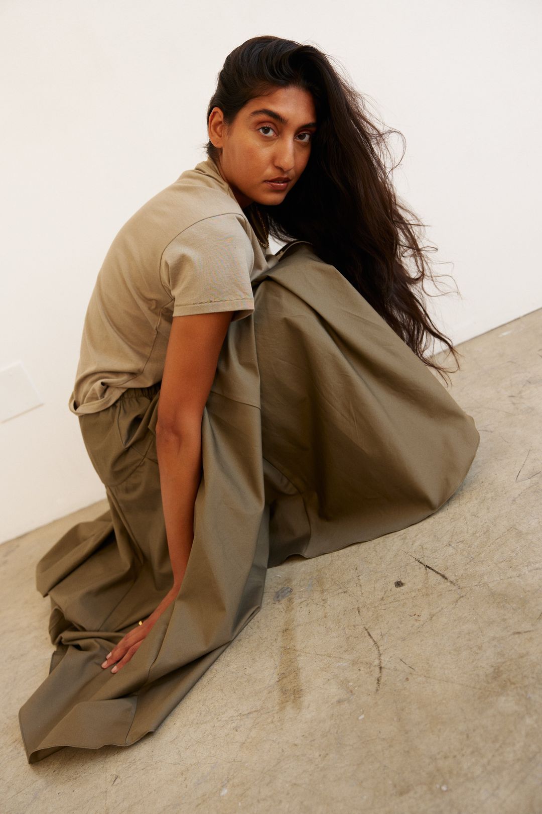 The Italian Summer Skirt in Taupe #6