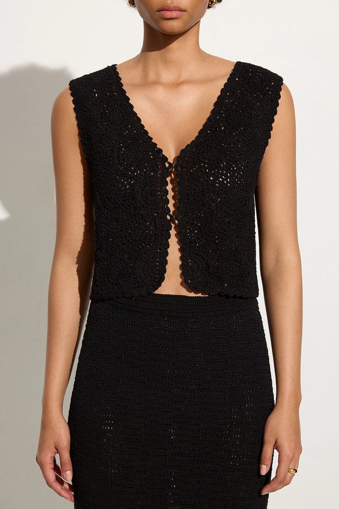 Alejandreas Handmade Crochet Vest Black #4