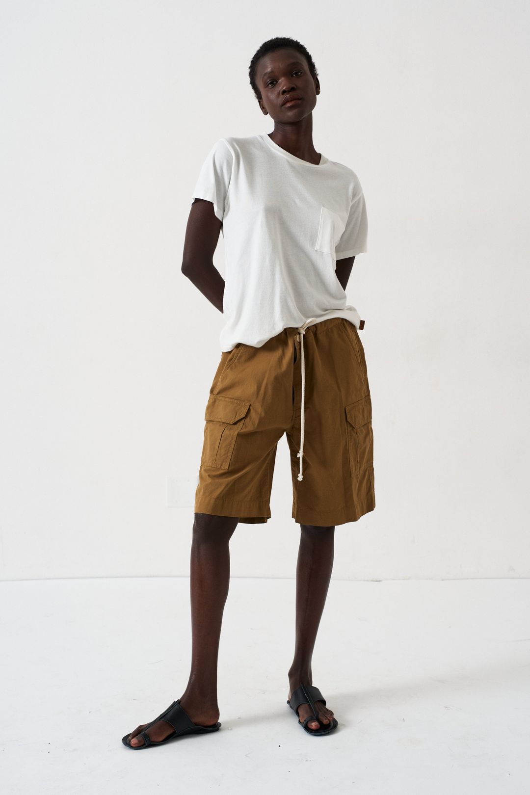 The Rope Tie Cargo Short in Camel #3