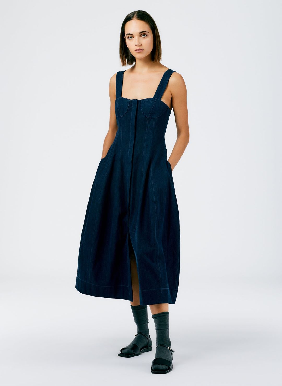Enzyme Washed Summer Denim Dress