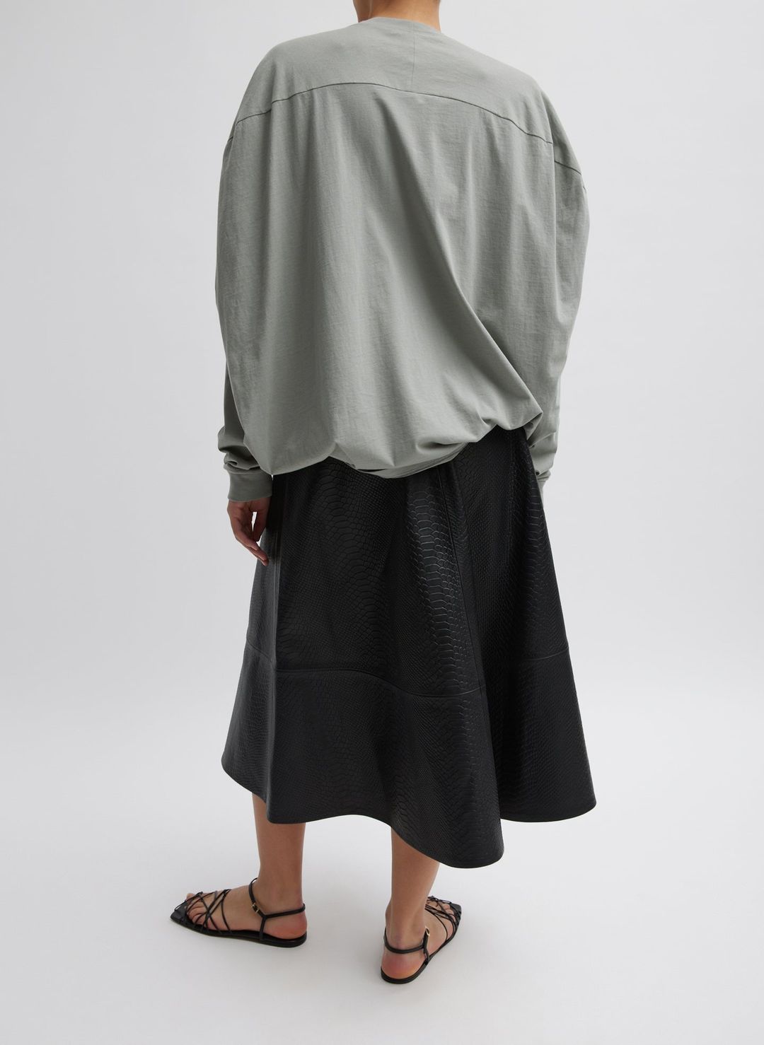 Embossed Python Circle Skirt #5