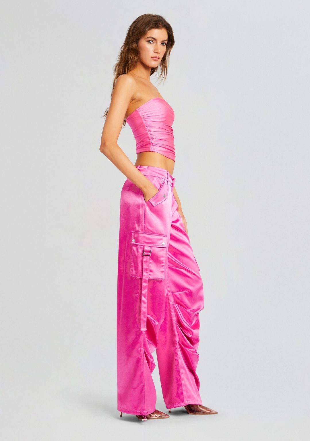 Lai Satin Cargo Pant #3