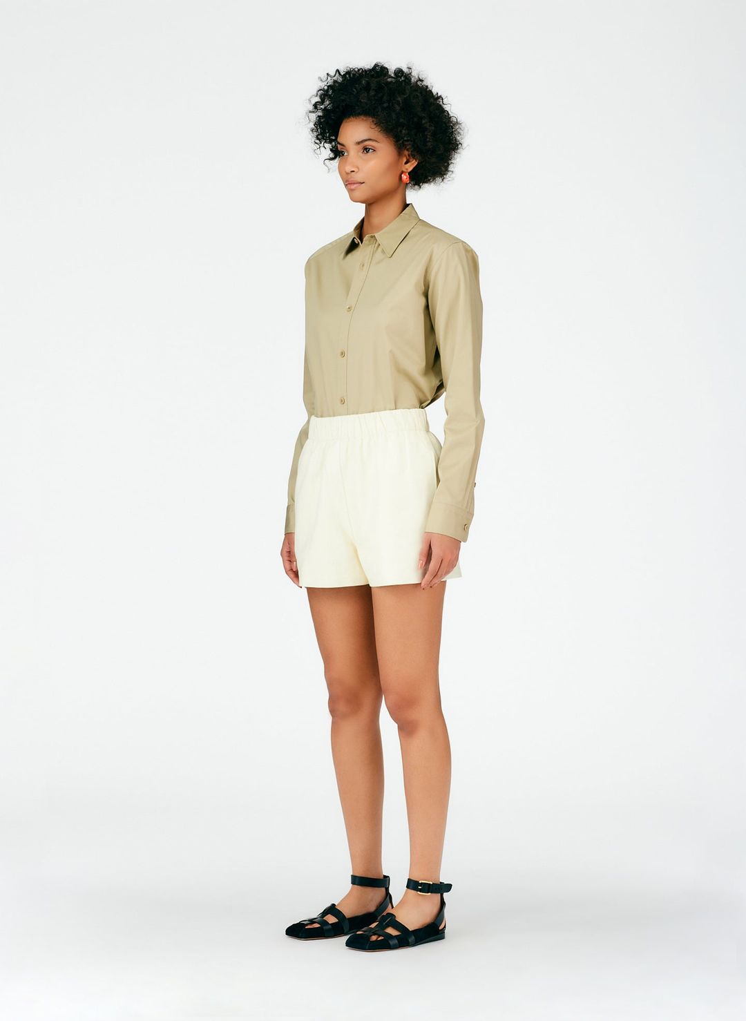 Leather Pull On Shorts #8