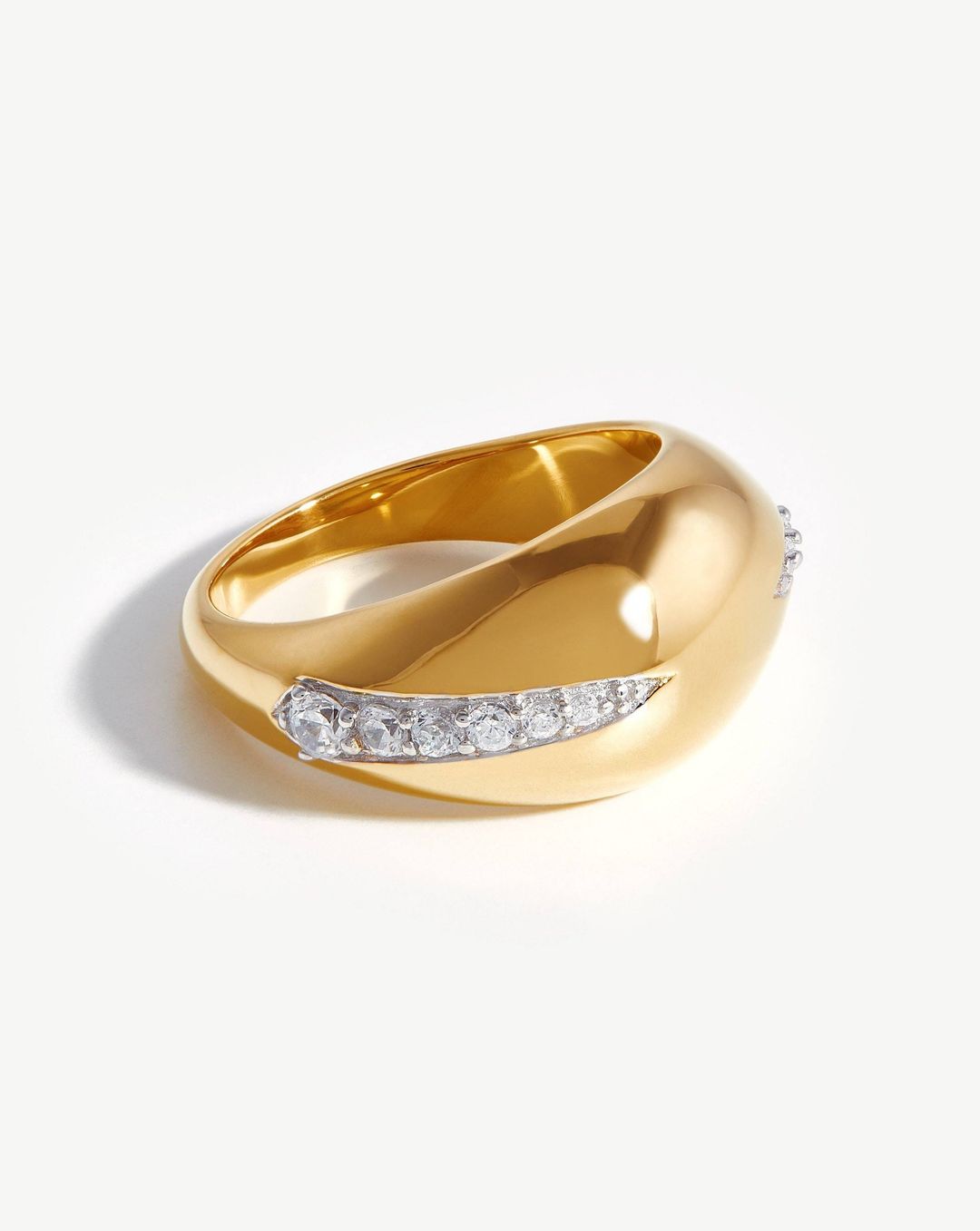 Dome Pave Ring | 18ct Gold Plated/Cubic Zirconia #4