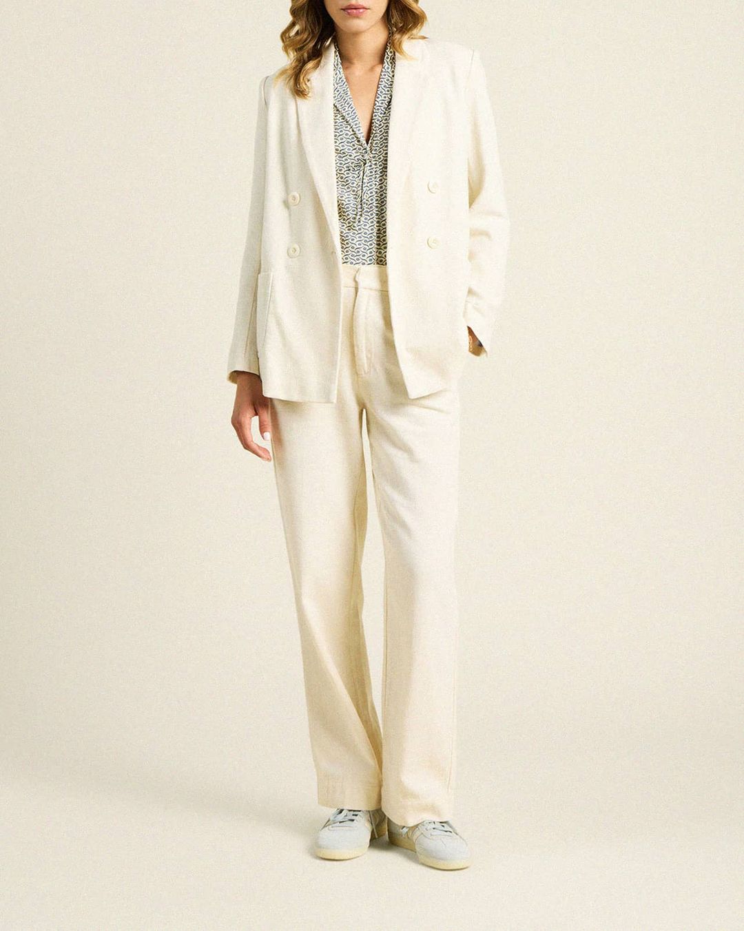 Grant Blazer Ivory Twill #3