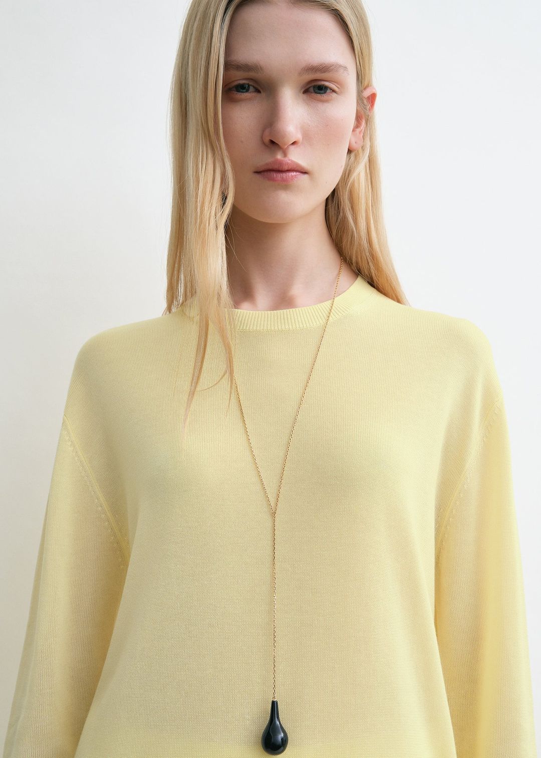 Long-sleeve tee knit straw #4