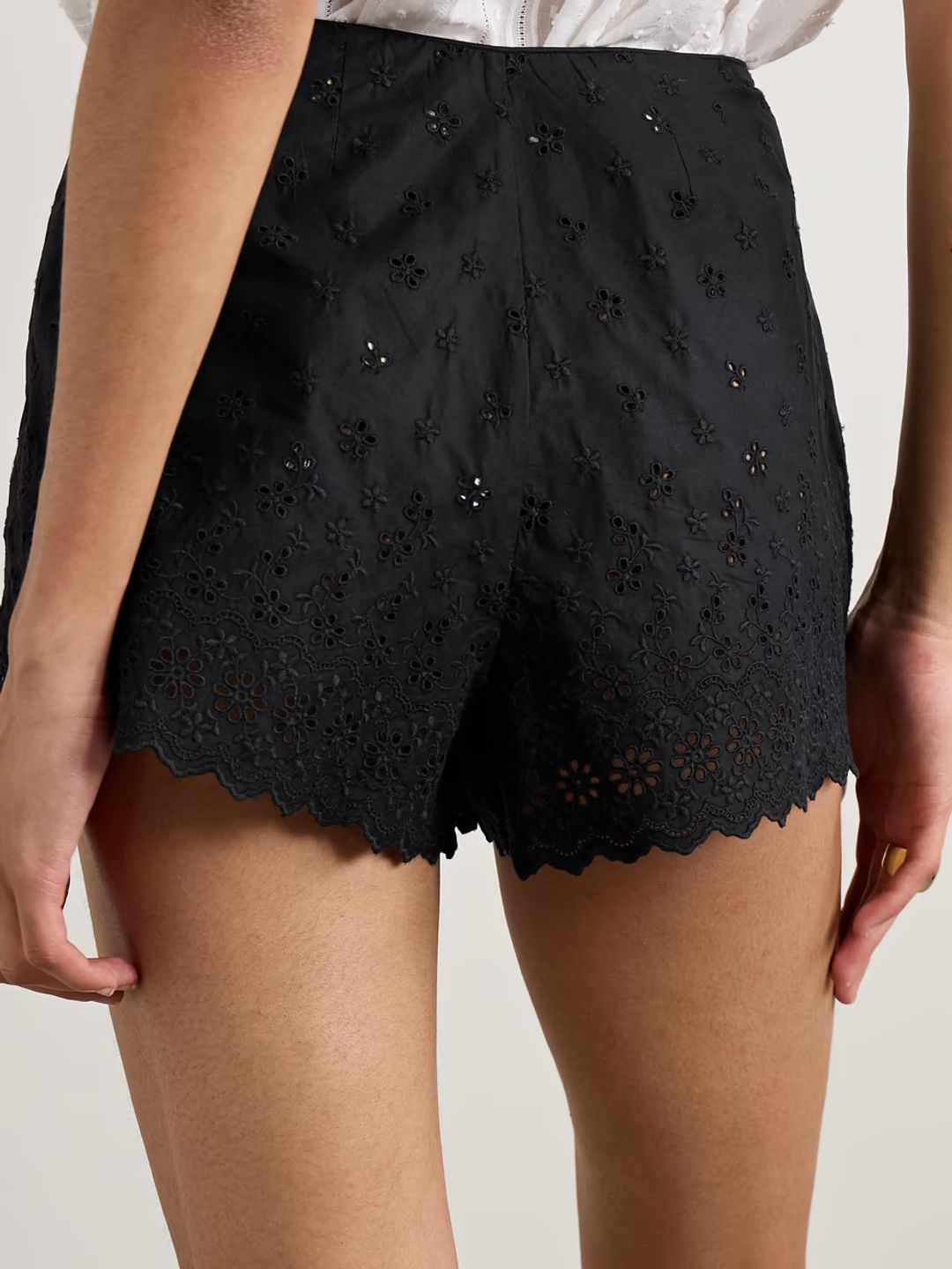 Arbre broderie anglaise cotton shorts #3