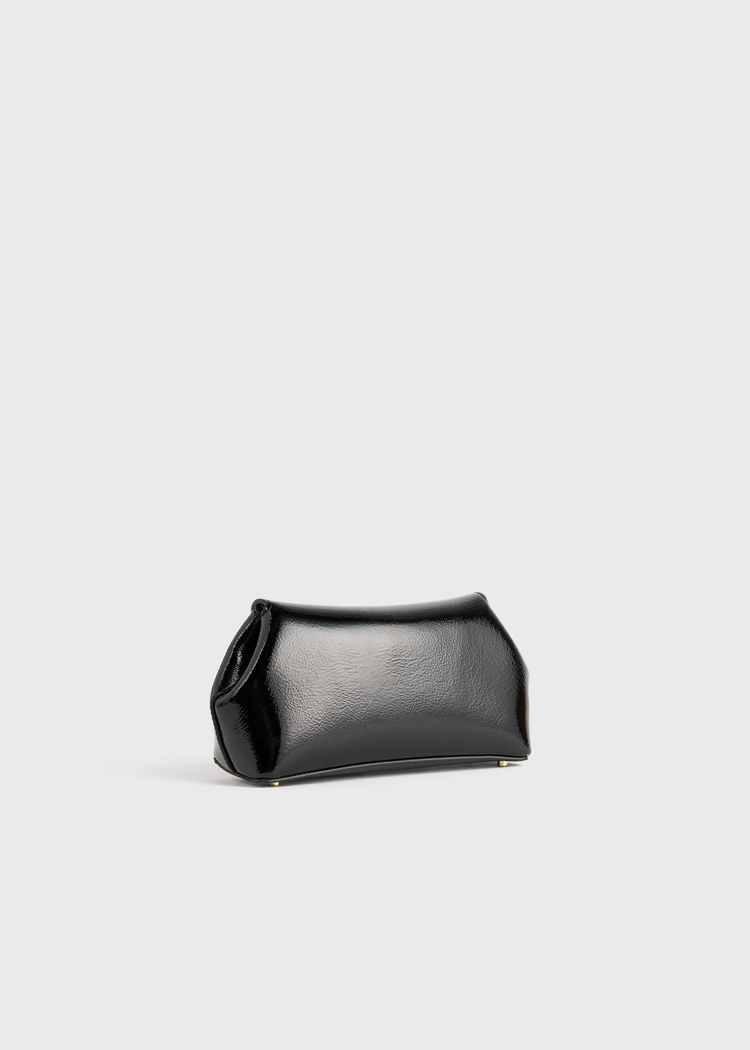 Mini T-lock naplack clutch black #7