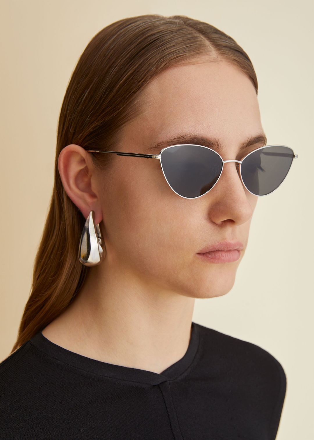 The KHAITE x Oliver Peoples 1998C in Silver and Grey #4