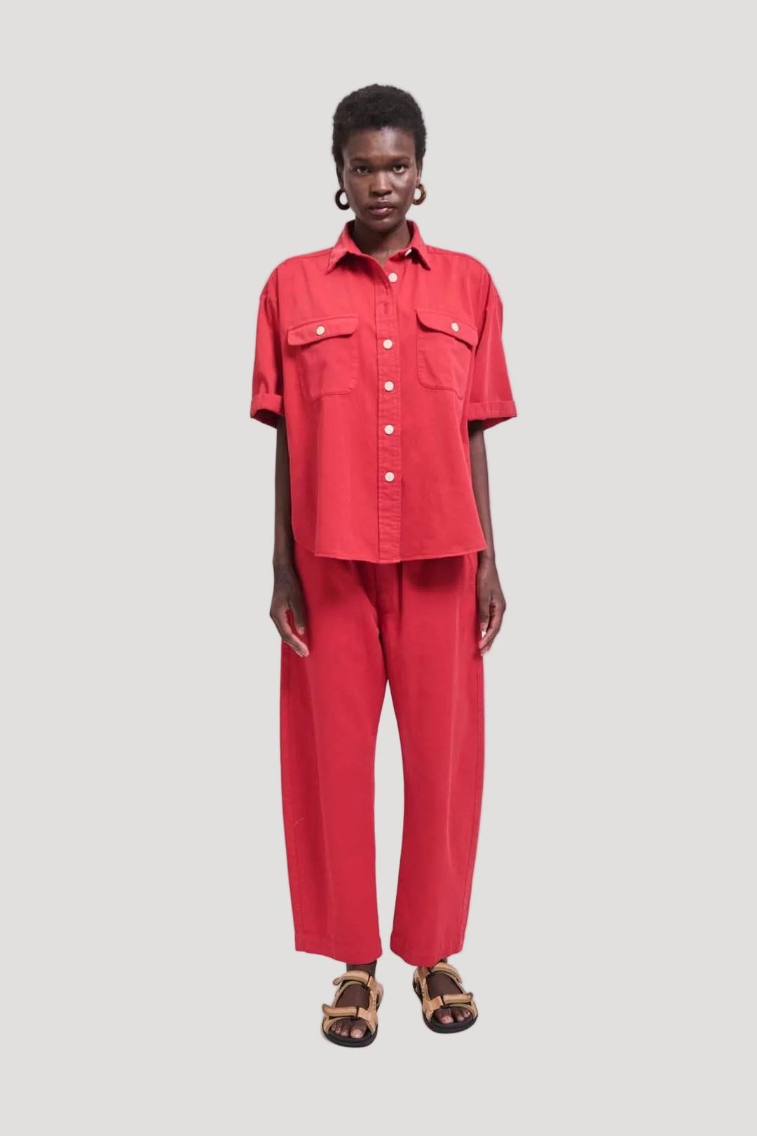 The Boxer Pant in Red #4