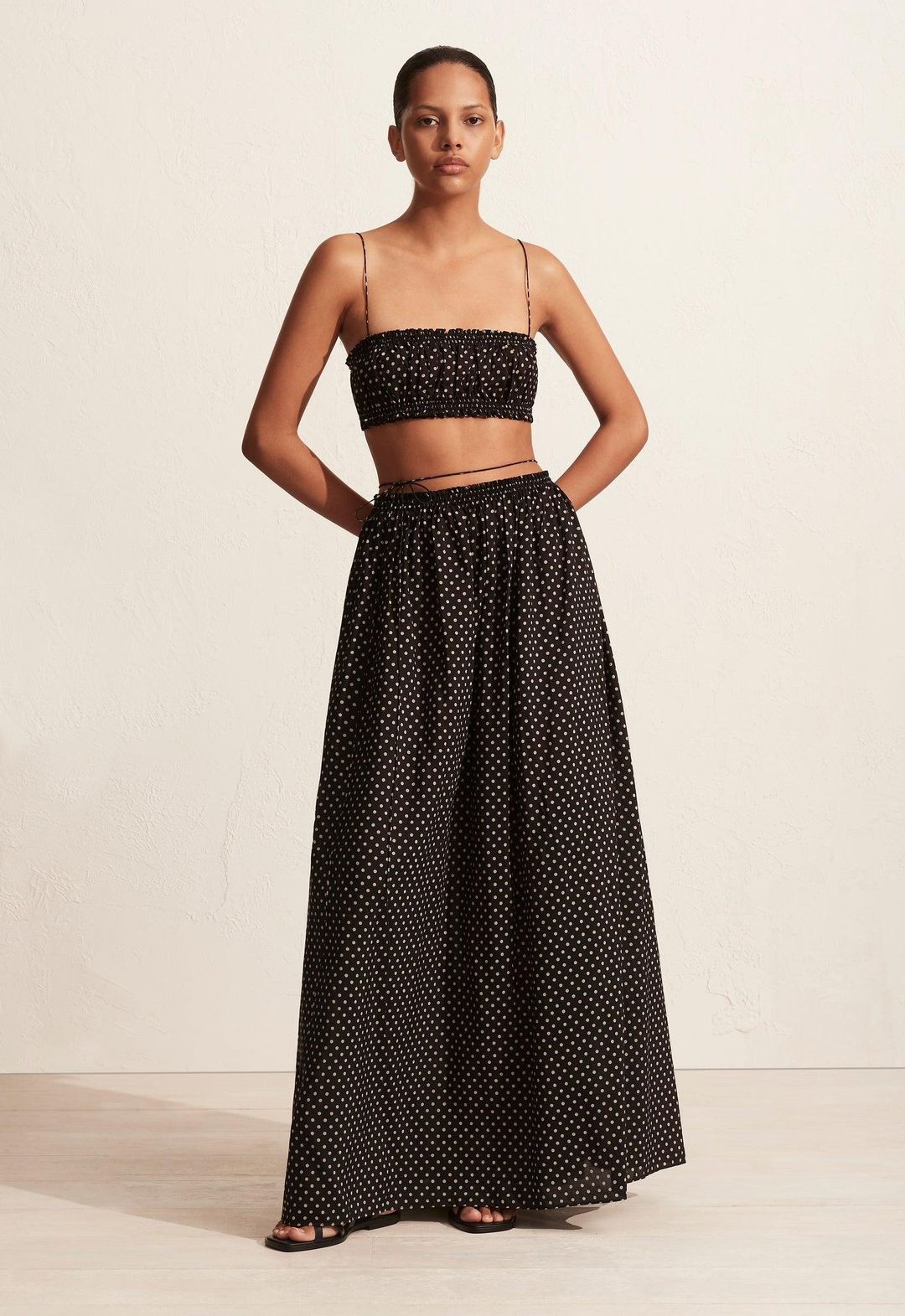 Shirred Wrap Skirt