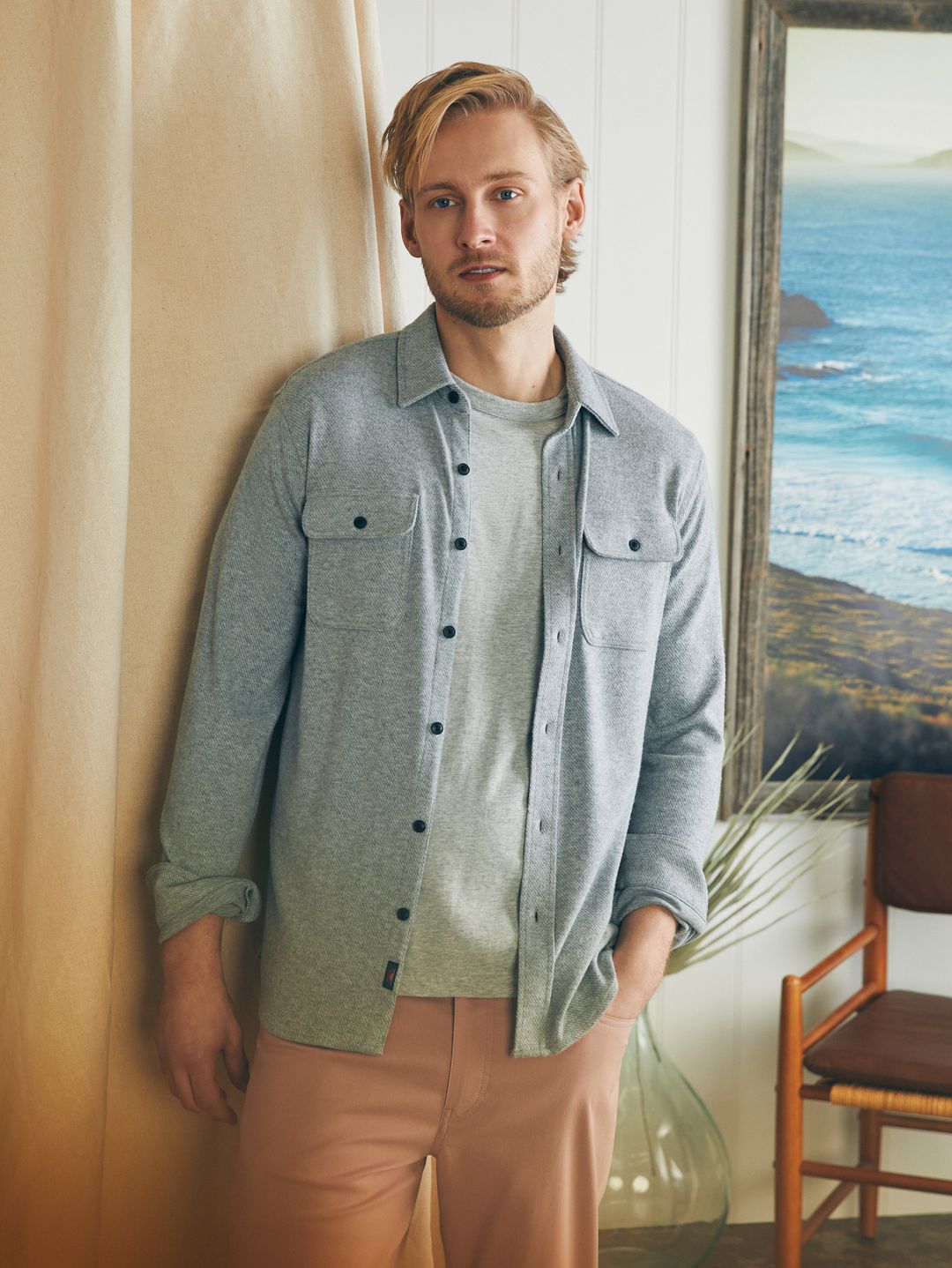 Legend™ Sweater Shirt (Tall) - Fossil Grey Twill