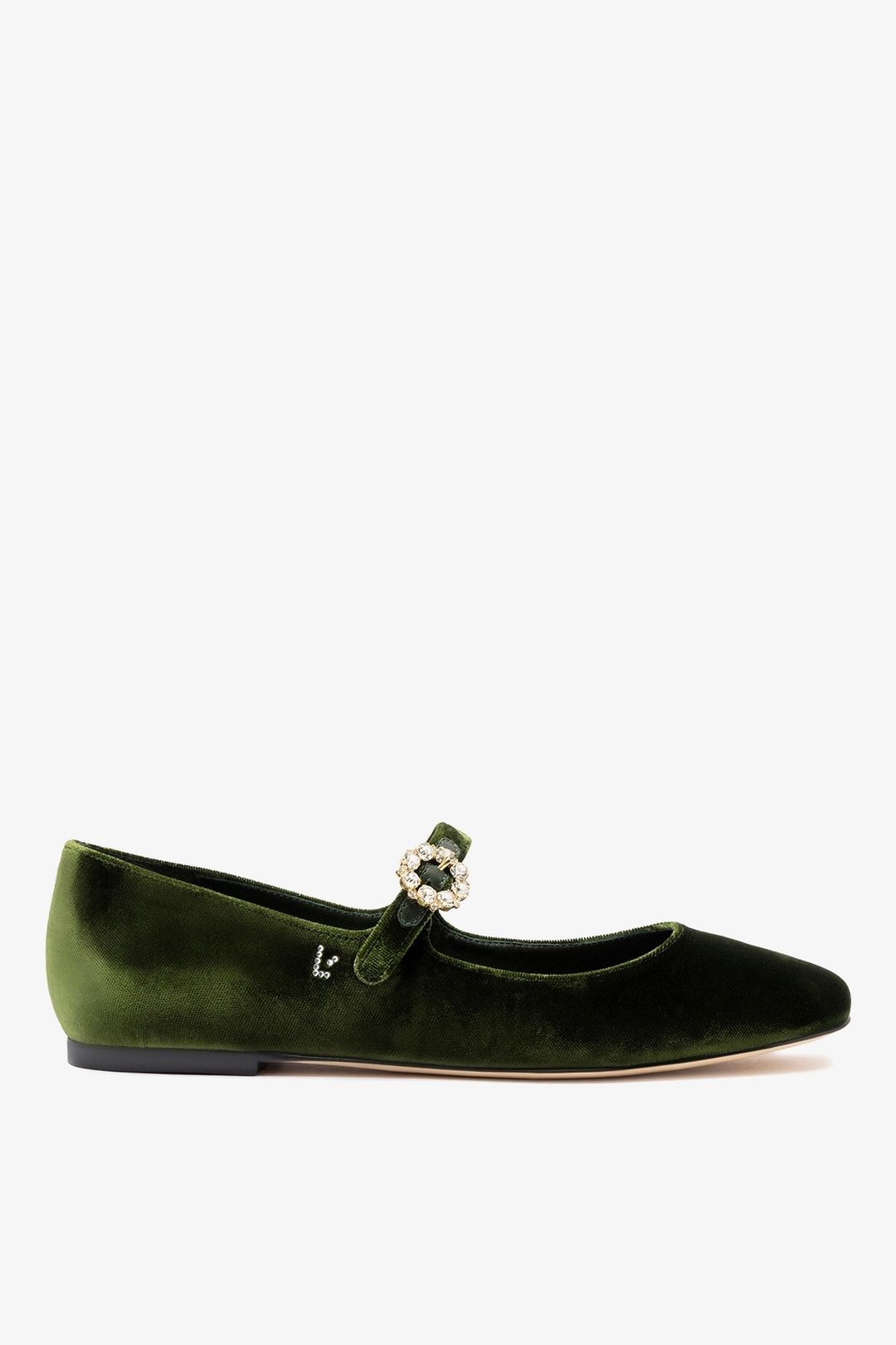 Blair Ballet Flat In Bosco Velvet