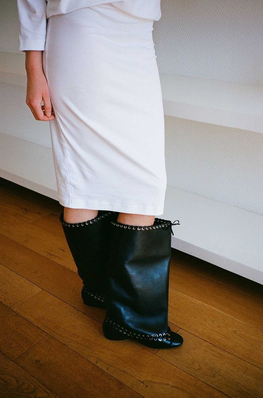 LEVEL BOOT FLAT, BLACK #6
