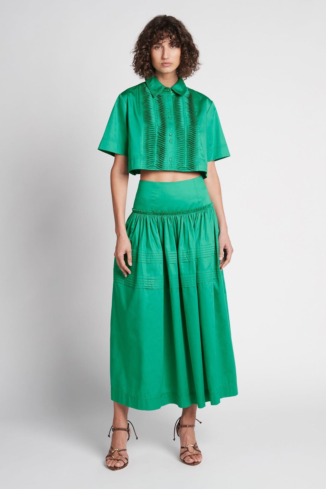 Tidal Tucked Cropped Top #7