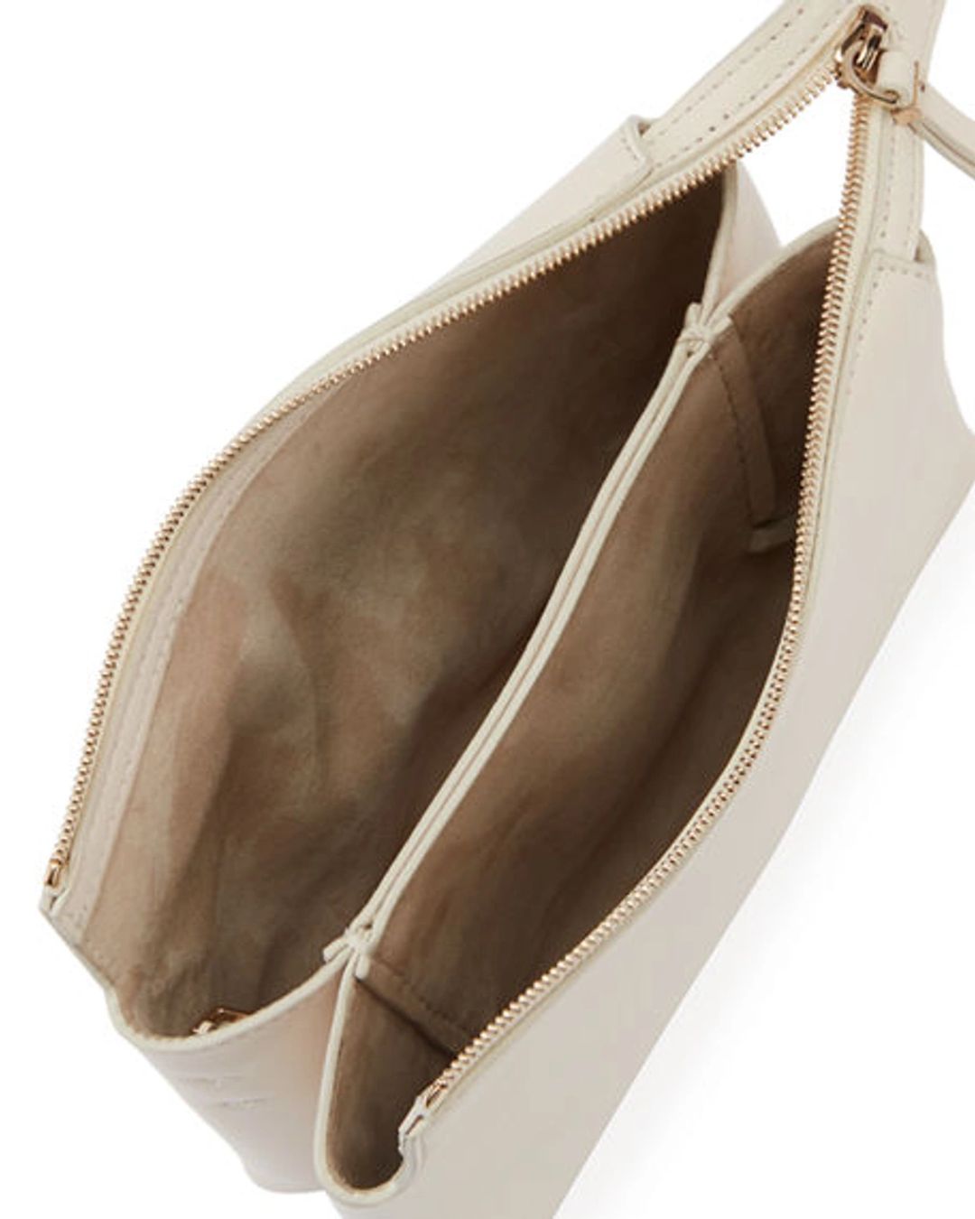 Mini Nu Twin Leather Crossbody Bag In Ivory #2