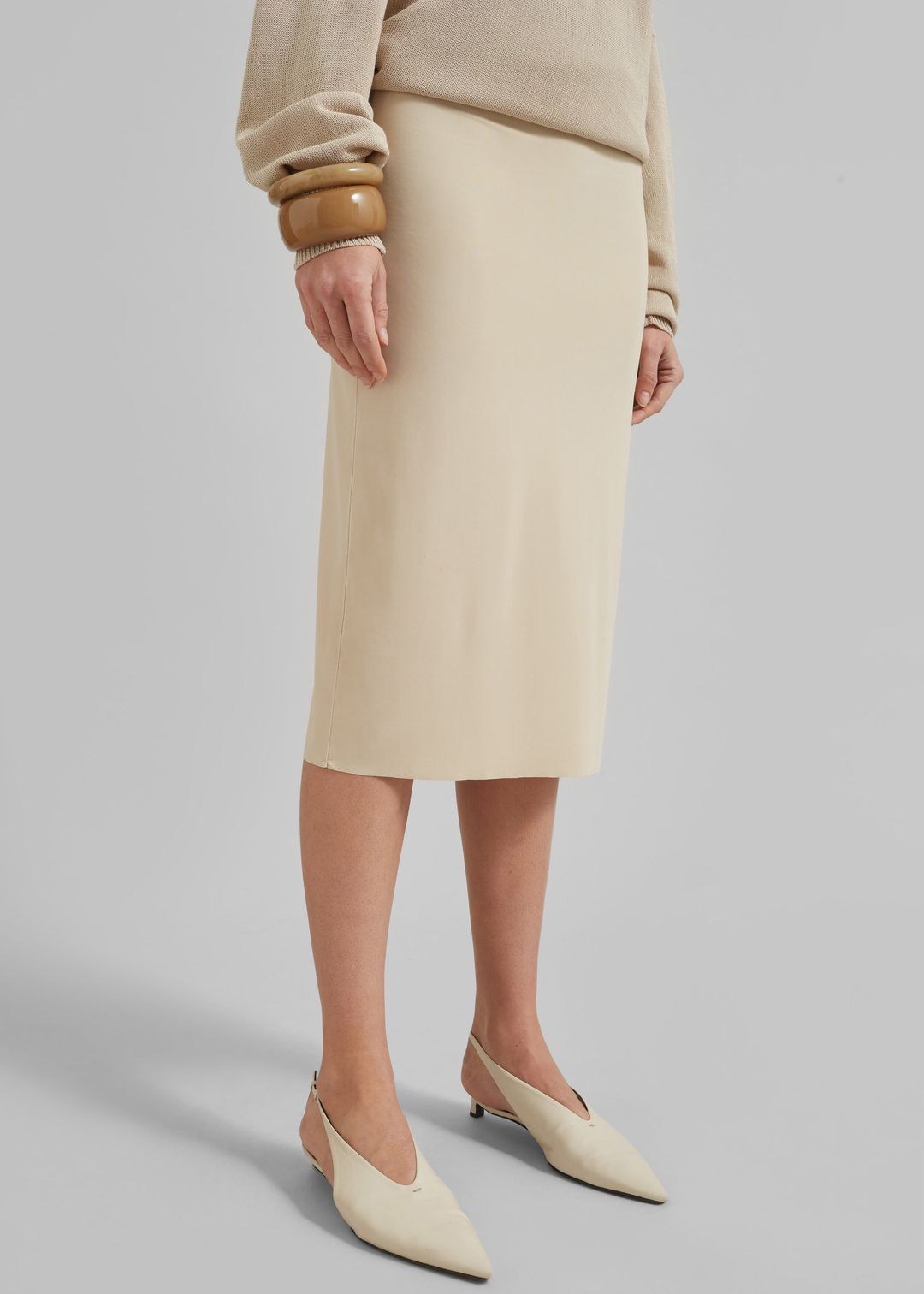 Viera Midi Skirt - Beige #7