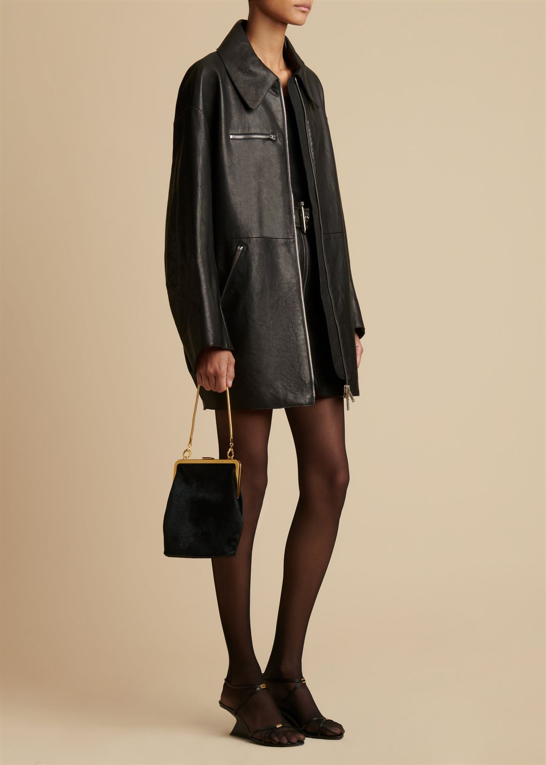 The Gellar Jacket in Black Leather