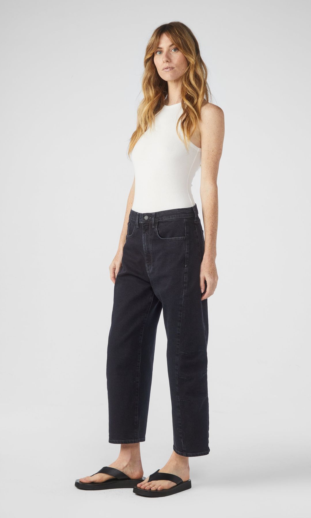 Ms. Walker Mid Rise Constructed Jean - Loved Black #3