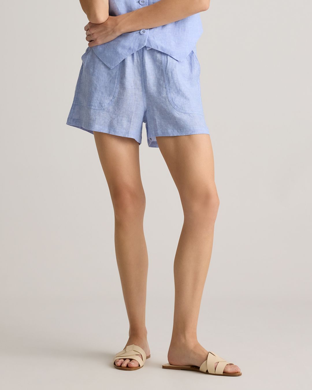 100% European Linen Shorts