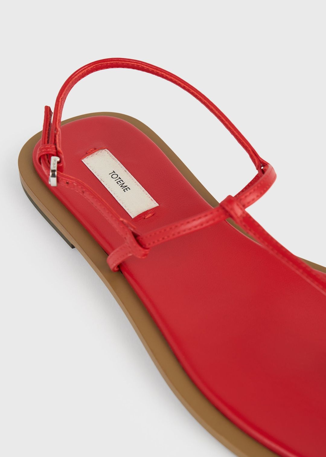 T-strap nappa sandals red/desert #6