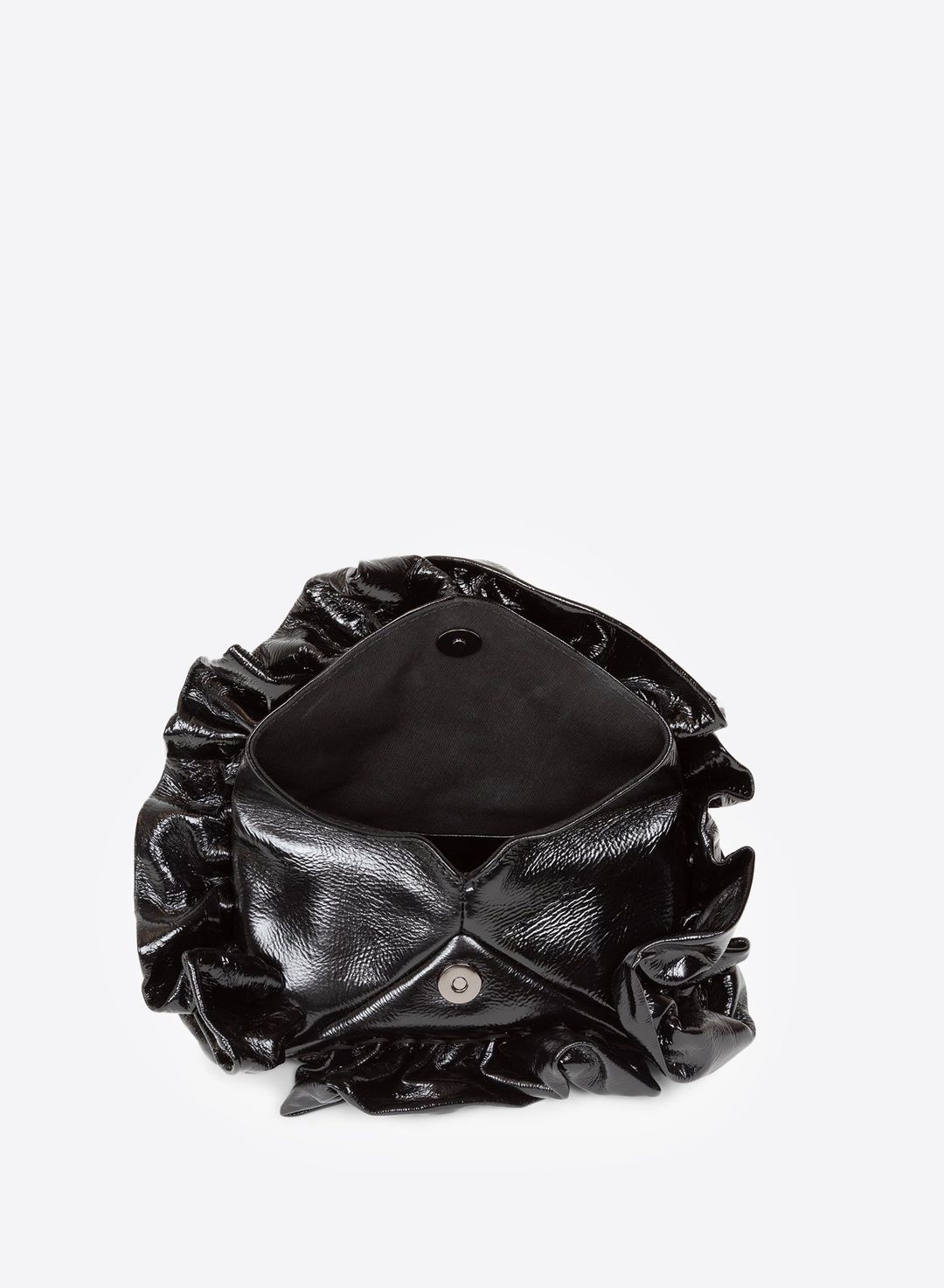Leather ruffle bag #5