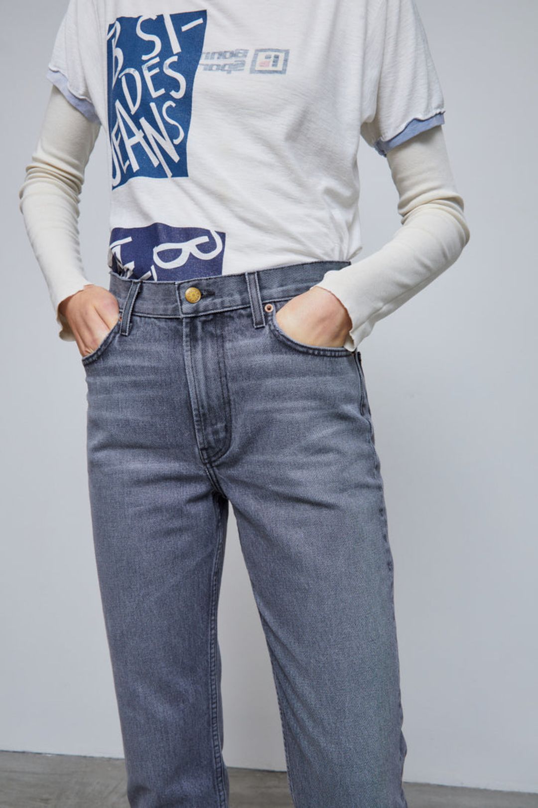 Arts Straight Jean Tracing Grey #5