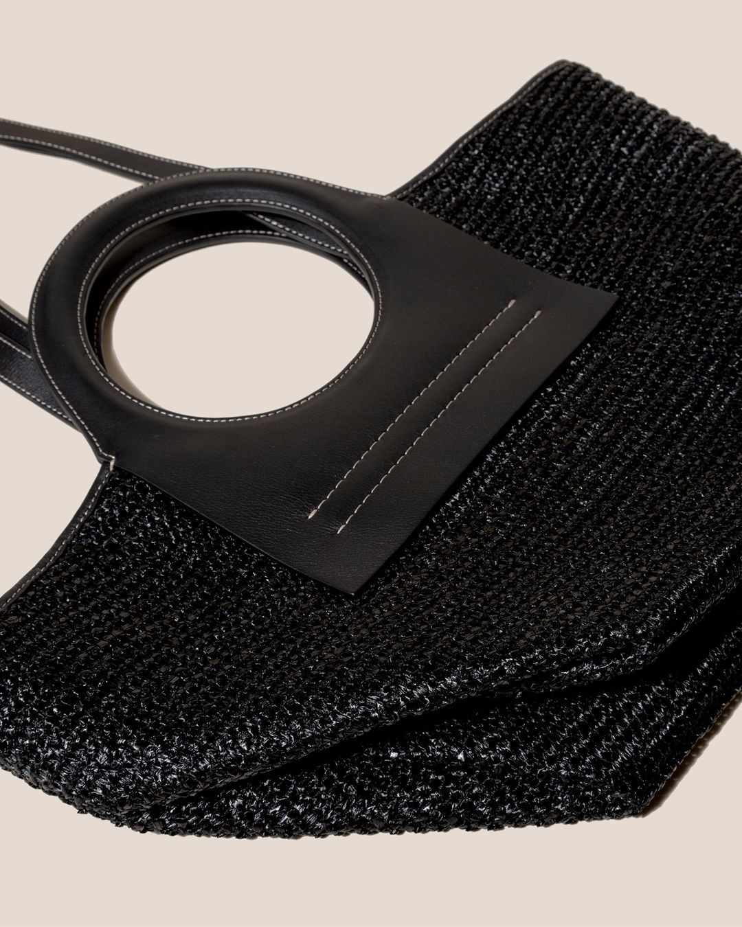 CALA S RAFFIA - Leather-trimmed Tote Bag #4