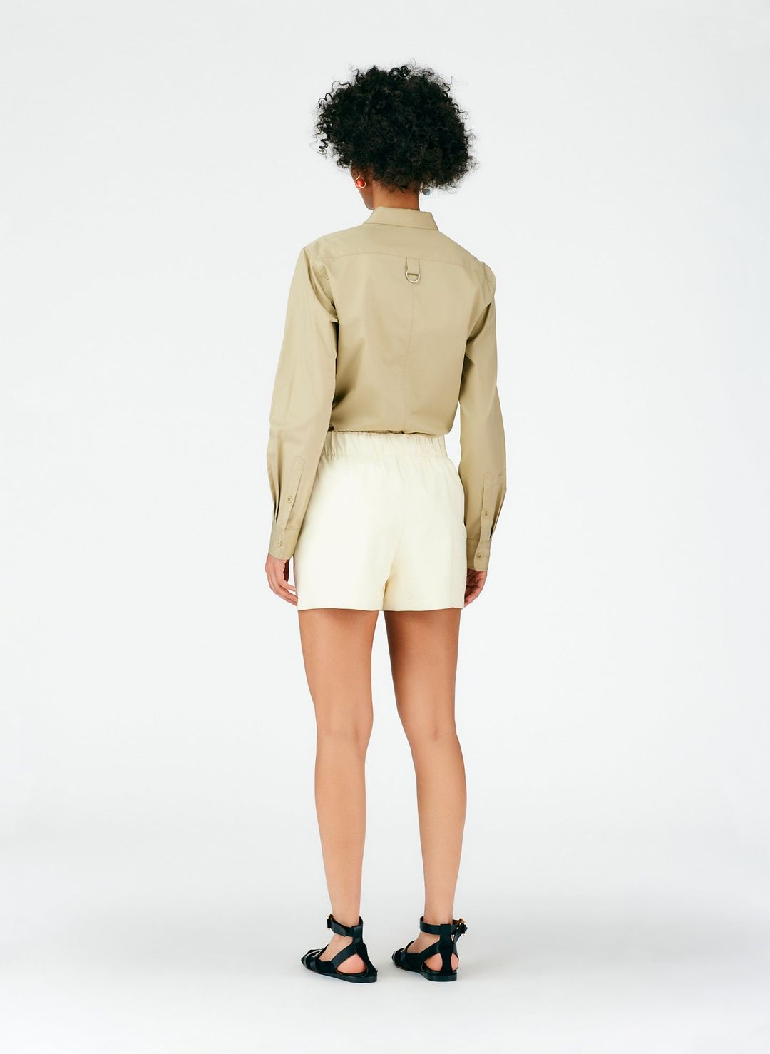 Leather Pull On Shorts #10