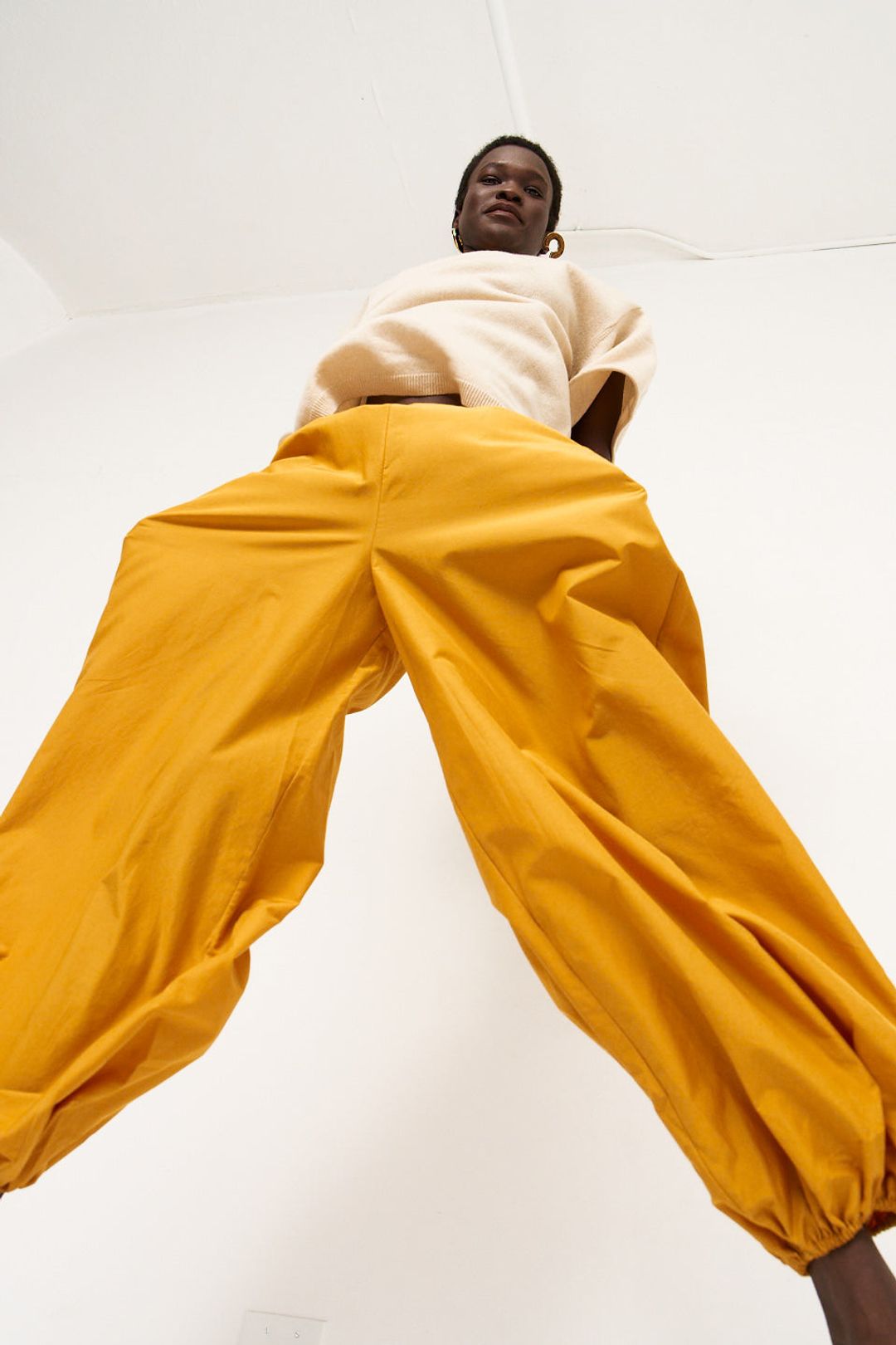 The Balloon Pant in Turmeric #2