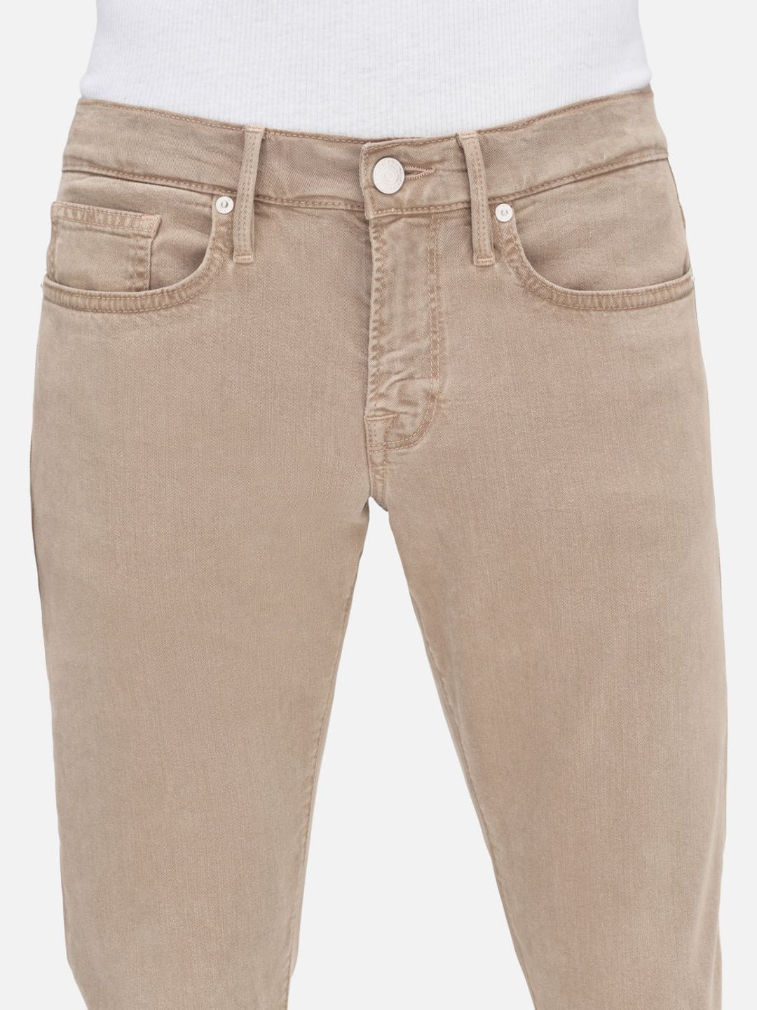 L'Homme Slim Brushed Twill -- Stone Beige #7