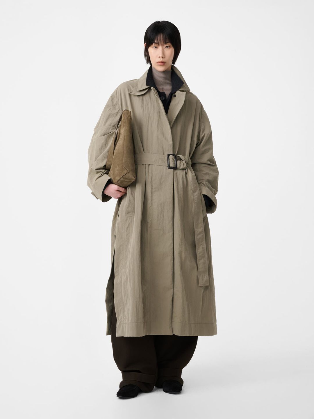 Campion Trench Coat in Mole