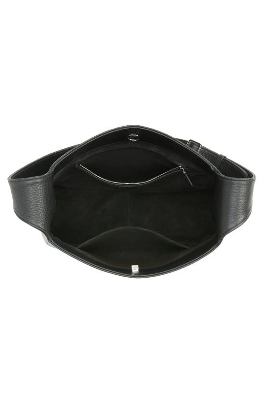 Piper Grained-leather Shoulder Bag In Black