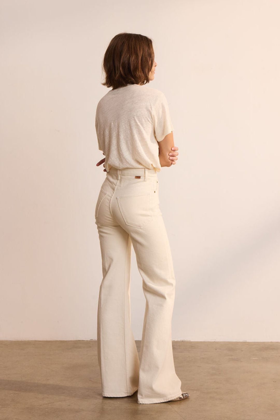 The Crease Jean in Ecru #14