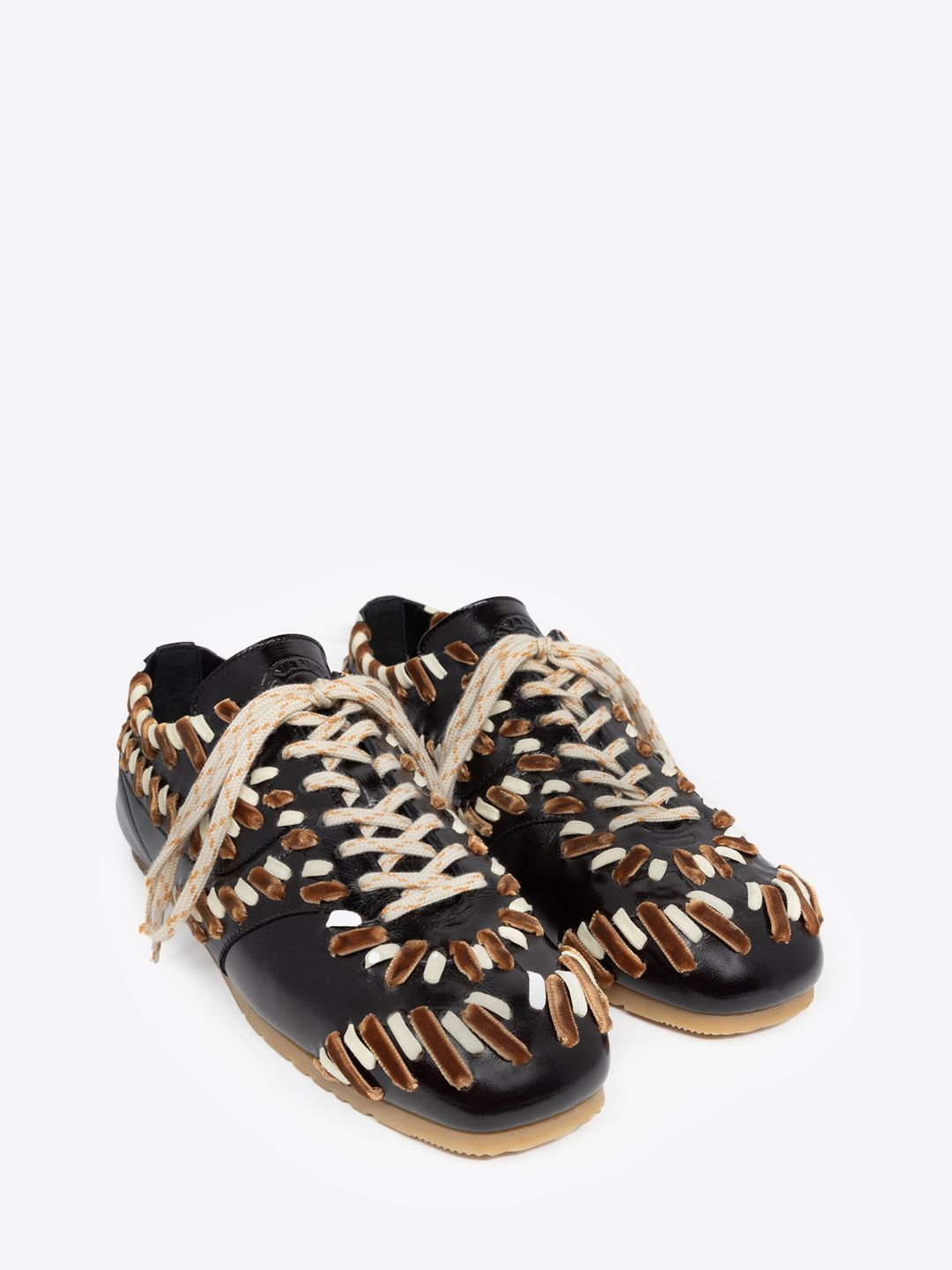 Embellished leather sneakers #3