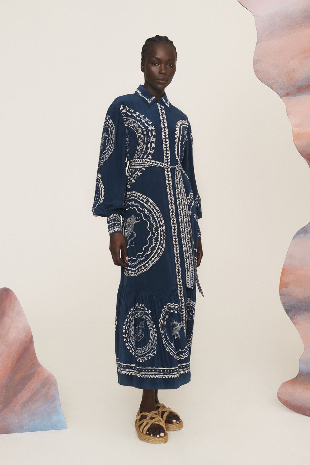 OCEANE SILK SHIRTDRESS #7