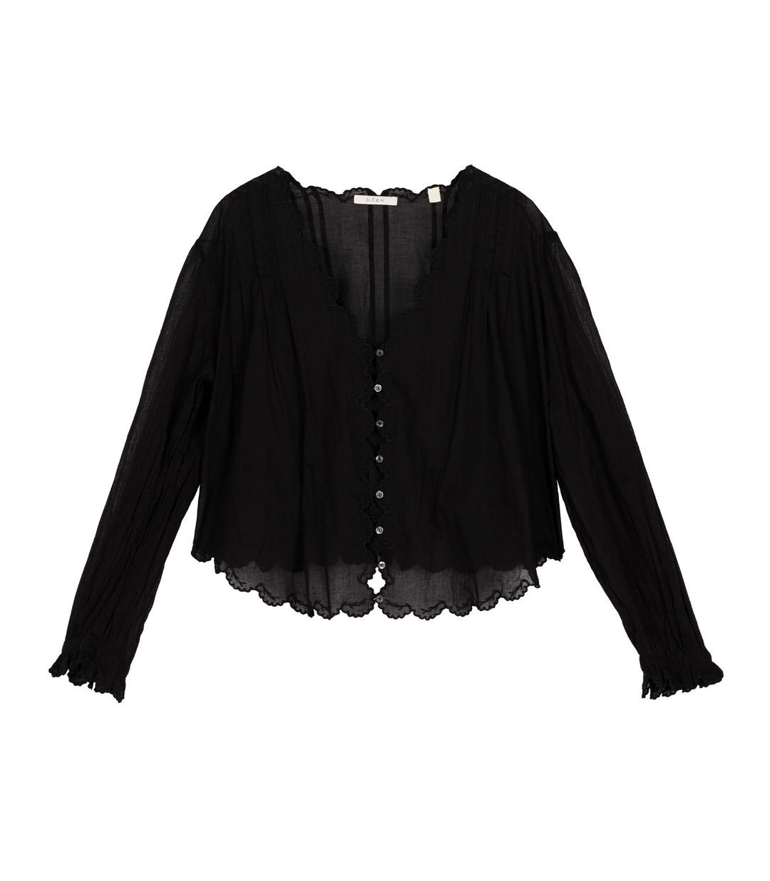 ELAYNE TOP -- BLACK #4