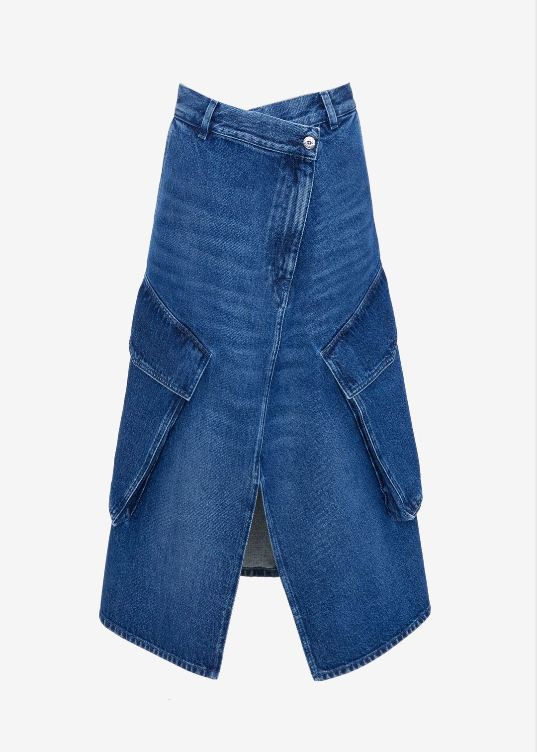 JW Anderson Cargo Midi Denim Skirt - Blue #8