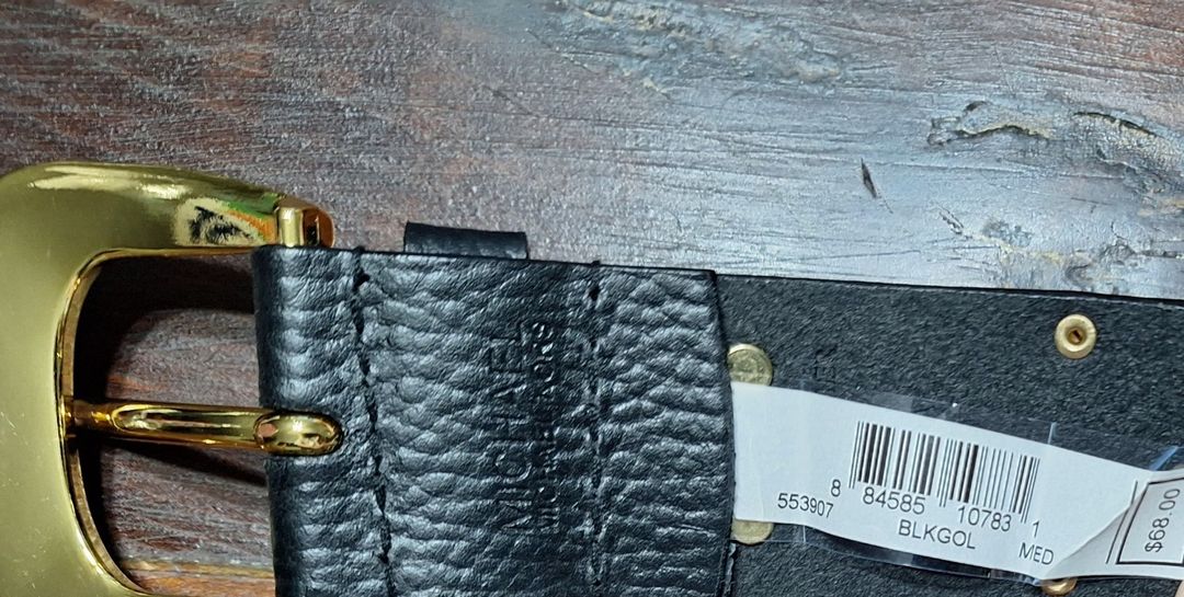 Black Leather Studded Belt #6