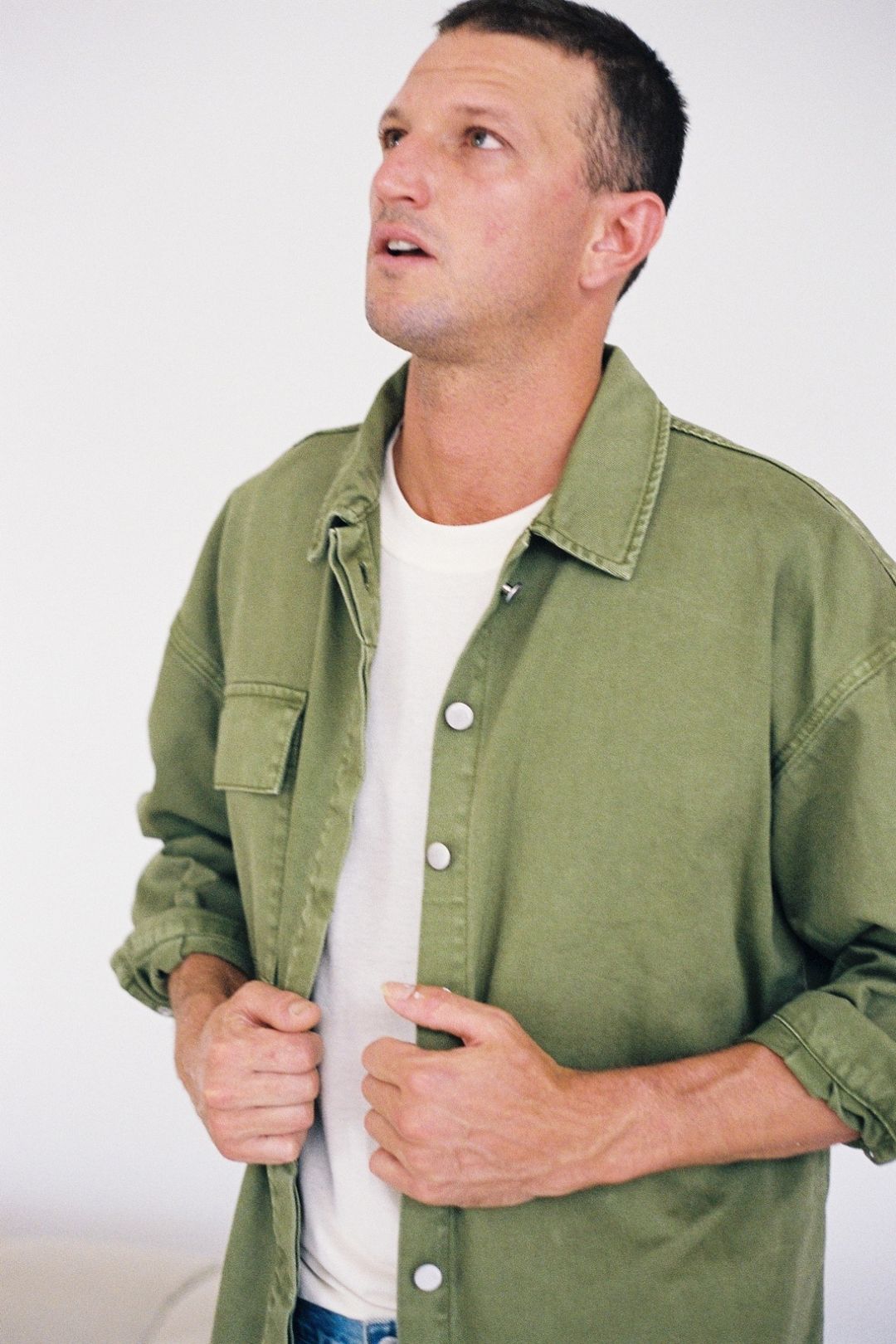 Recycled Cotton Jacket - Khaki #7