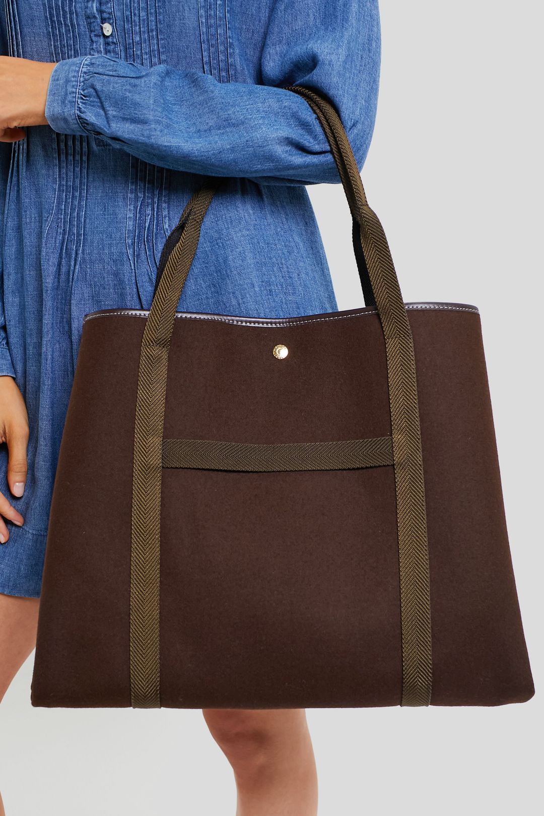 Chocolate Flannel Traversee XL Tote #6