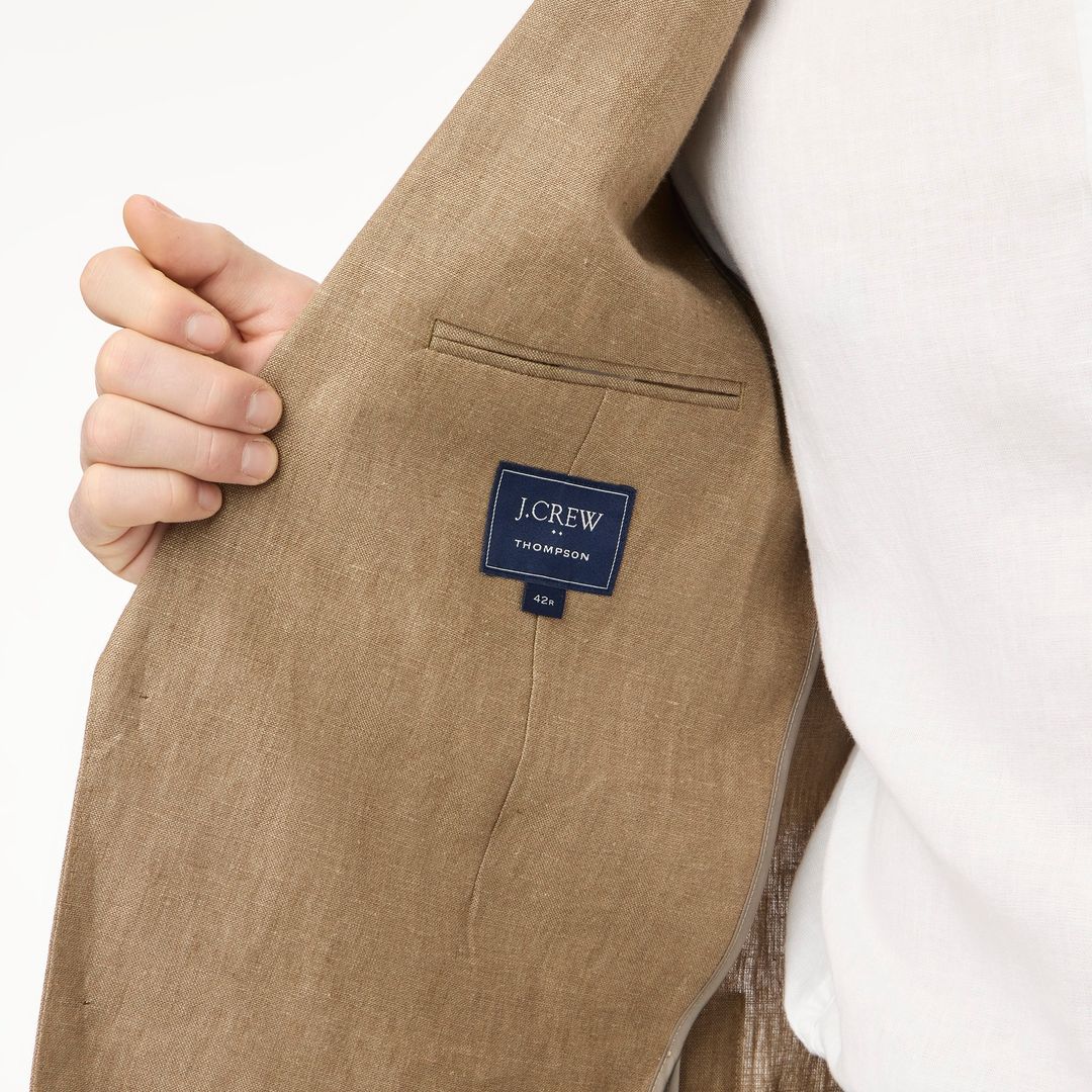 linen patch pocket suit jkt - slim #6