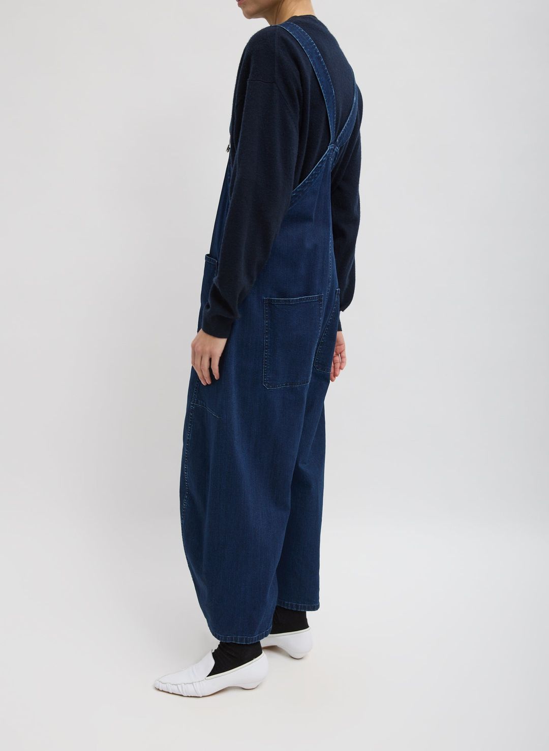 Classic Indigo Denim Jumpsuit #9