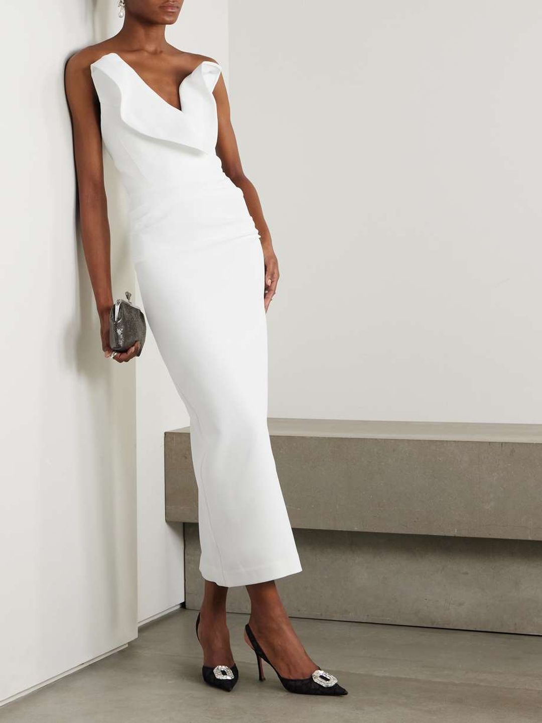 Requiem strapless faille gown #4