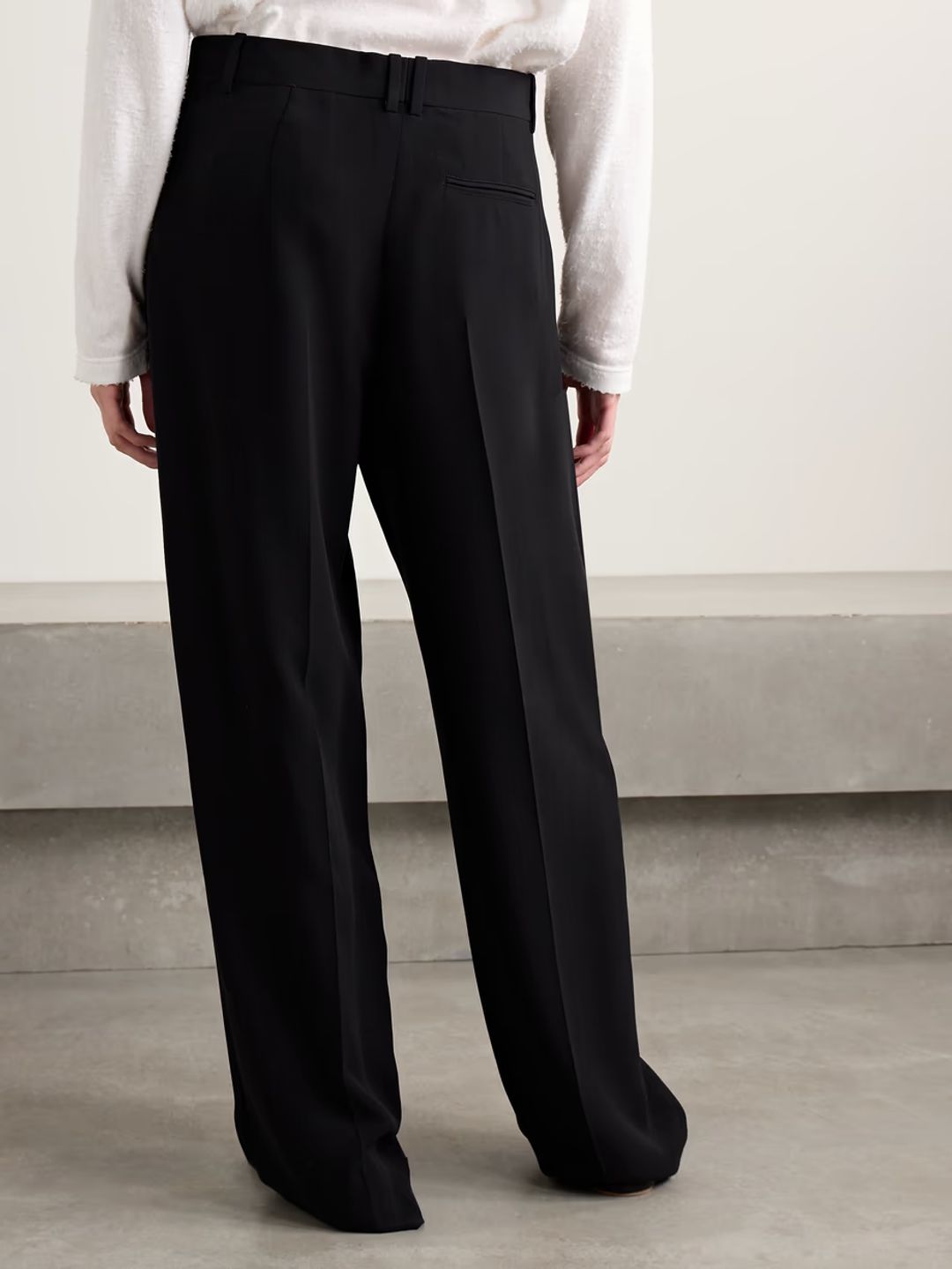 Alfidis pleated cotton-crepe wide-leg pants #4