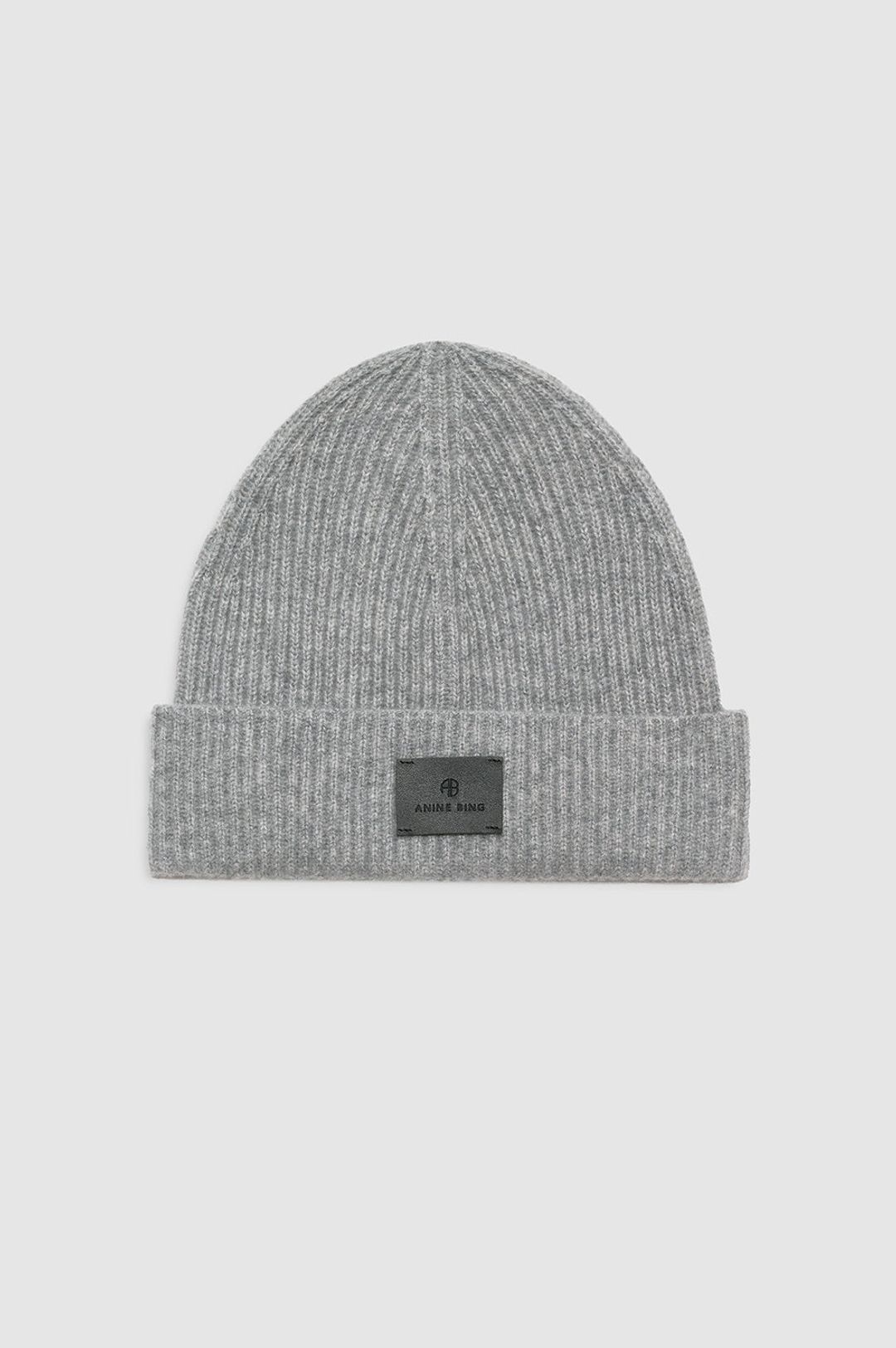 Carley Beanie - Medium Heather Grey Cashmere